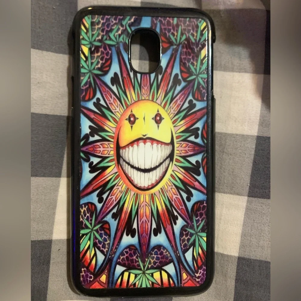 Psychedelic Smiley Sun Case